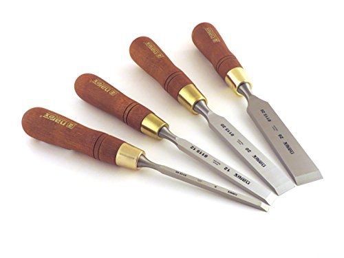 Narex Czech Steel Premium Firmer Chisel 4 pc set 6 (1/4&#034;), 12 (1/2&#034;), 20 (3/4&#034;)