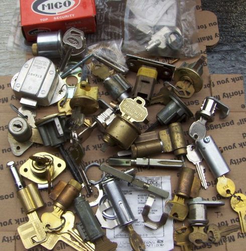 LOT of Mortise cylinders, locks,cam lock,mail box locks, parts …   LOCKSMITH