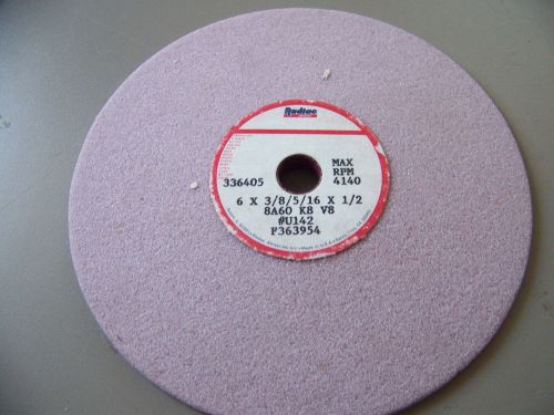 Grinding wheel, concave type radiac 6&#034; w/1/2&#034;  hole. 4140 rpm qty 2 for sale