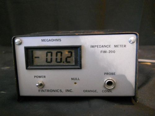 Fintronics Impedance Meter FIM-200 (FIM200) (Impedence)