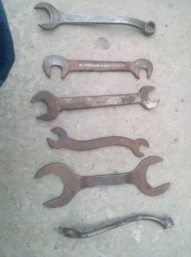 VINTAGE 50&#039;s WRENCH SET TOOLS BLACKHAWK PROTO FORD BLUE POINT made in usa RARE