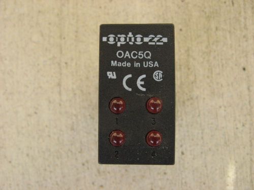 Opto22 oac5q black output module, 4 channel oac5 q for sale