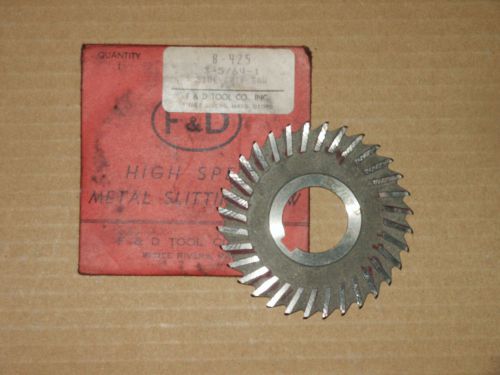 F&amp; D Tool Company 3-5/64-1   B-425 Side Chip Saw Blade Bit Metal Slitting Saw