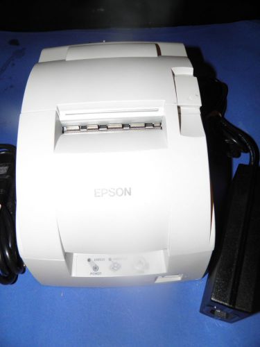 Epson Model TM-U220D POS Receipt Printer M188D  White Ethernet Printer w power