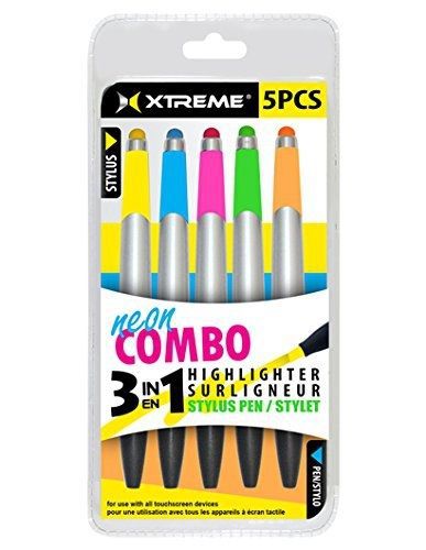 Xtreme cables 86451 5 pack highlighter stylus pens for sale