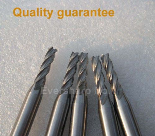 Lot 5pcs HSS Parallel Shank Fully Ground 4 Flute Cutting Dia 5/32&#034; End Mills