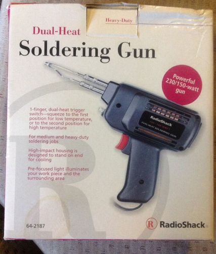 Radioshack heavy-duty 150/230-watt dual-heat soldering gun 64-2187 used for sale