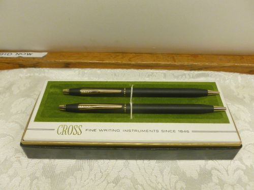 Cross Pen and Pencil Gold and Flat Black NEW in BOX