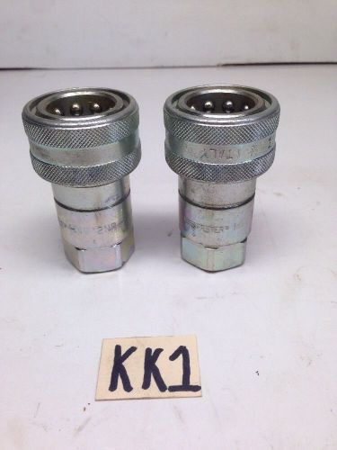 New!! Faster HNV12NPTF-06N0 1&#034;  Coupling (Qty Of 2) *Fast Shipping*