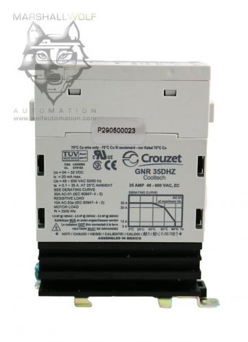 Crouzet crydom solid state relay 35a w/heatsink # gnr35dhz gnr series for sale