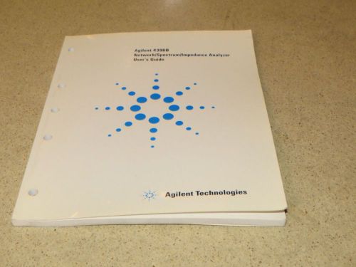 AGILENT HP 4396B NETWORK/SPECTRUM/IMPEDANCE ANALYZER USERS  GUIDE - z