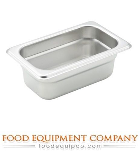 Winco SPJH-902 Steam Table Pan, 1/9 size, 2.5&#034; deep - Case of 72