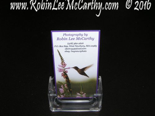 4 business card holder single vertical 2 5/16 x 3 1/2x7/8 acrylic plastic set for sale