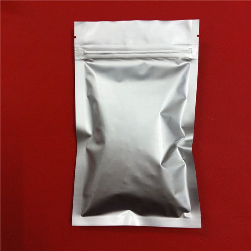 Flat Mylar Zip Lock Bags Retail Pure Aluminum Foil Food Grade Pouches Reclosable