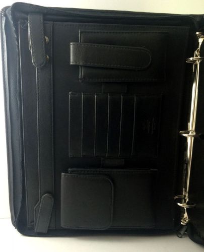 Day Runner Planner Zipper Monarch 3 Ring Organizer Binder Business Pro Faux