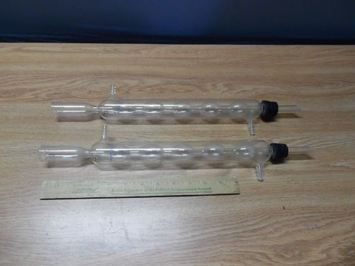 Allhin Condensers 5 Bulb with rubber stoppers Fisherbrand   Lot of 2