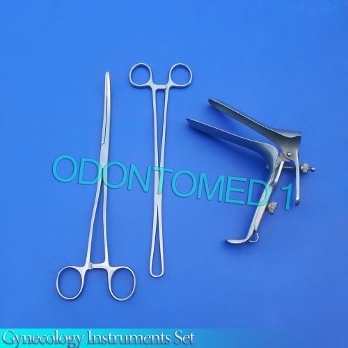 Exam Set w/Open Side Graves Speculum Large Gynecology instruments