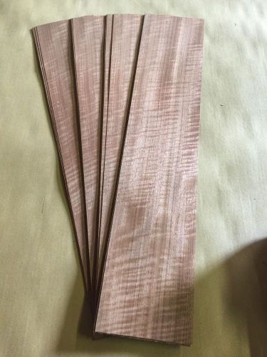 Wood Veneer Etimoe 5x28 22 Pcs Total Raw Veneer &#034;EXOTIC&#034; ET1 6-14-16