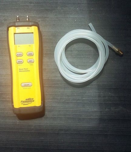 Fieldpiece dual port manometer (with adapters &amp; operations manual) for sale