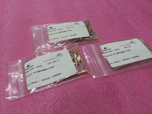 Souriau sm16ml11s6 standard circular connector plug contacts, qty - 68pcs for sale