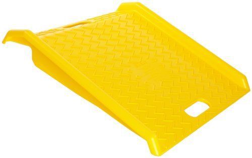 Eagle 1794 High Density Polyethylene Curb Ramp, Yellow, 1000 lbs Load Capacity,