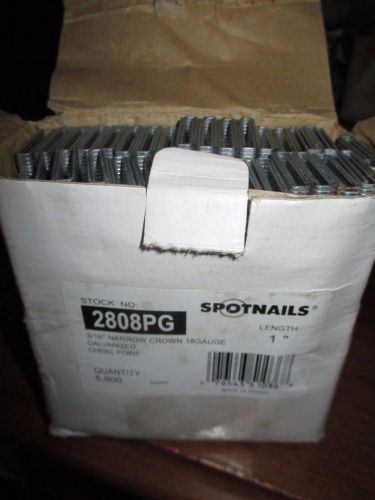 Spotnails 2808PG  1 Inch Staples 18 Gauge 3/16 Crown