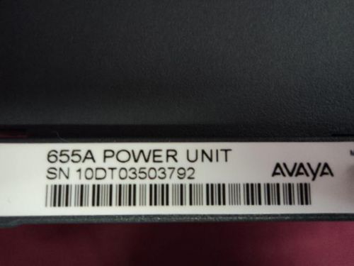 AVAYA 655A POWER UNIT FOR G650             #700381452        (B1A)