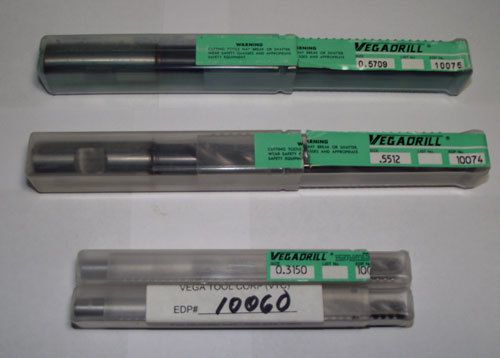 Vega coolant through hss drills (8mm, 14mm, 14.5mm) for sale