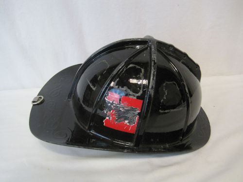Cairns firefighter black helmet turnout bunker gear model 1010  (h0232 for sale