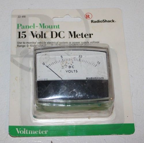 DC 15V Analog Panel Meter - New Radio Shack