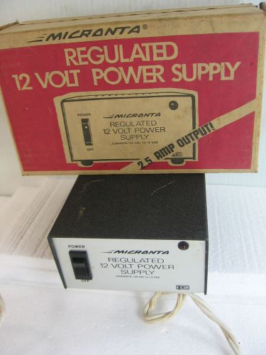 Micronta Regulated 12 Volt Power Supply  cat. no. 22-124, Radio Shack, 13.8 VDC-