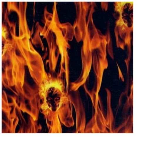 Hydrographic Water Transfer Printing Film LRF001A-1 red flame 1 m х 1 m width