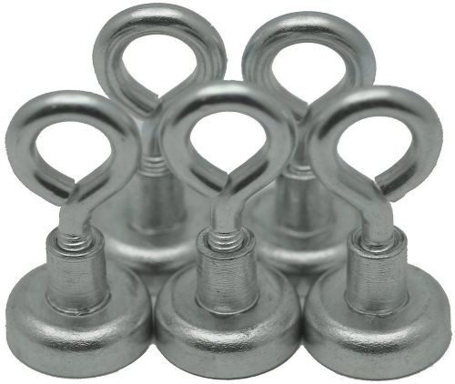 5 eye bolt neodymium hook magnets - each holds ** 12 lbs ** for sale