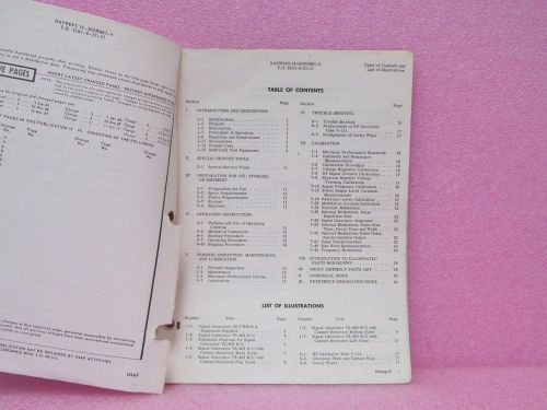 Military Manual TS-403B/U Signal Generator Oper. &amp; Maint. Man. w/Schem. (1976)