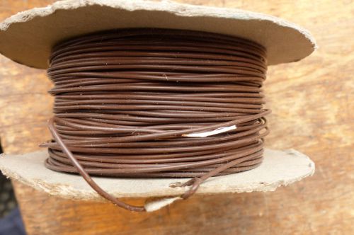 Silver Plated Copper PTFE Wire Cable 18AWG 1,2MM Brown HQ 5 meters