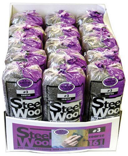 STEEL WOOL,#3 EX COARSE 16 PAD