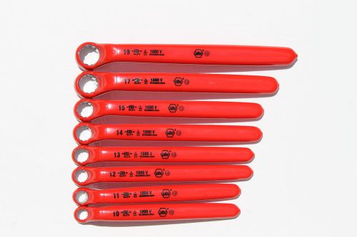 Wiha Insulated Metric Deep Offset Angled 15° Ring Wrench 8 Piece Set  21095