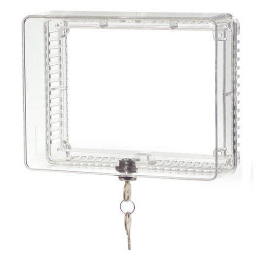 Universal  locking thermostat cover medium anti tamper clear guard new for sale