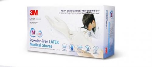 3M Powder-Free Latex Disposable Medical Exam Gloves(100 gloves)