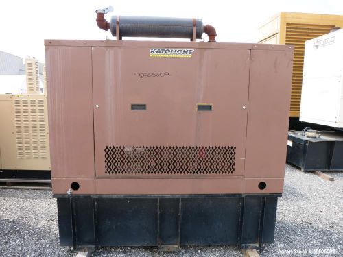 Used-John Deere / Katolight 50 kW standby diesel generator set, model D50FPJ4, S