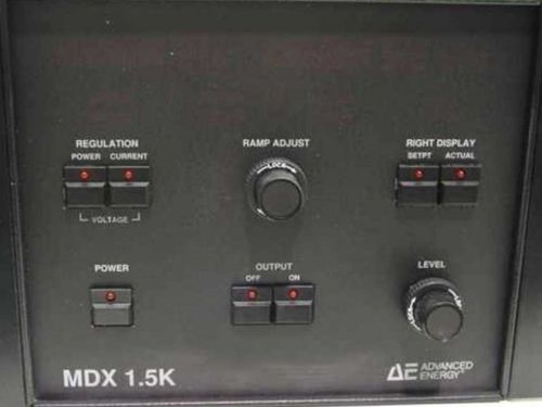 Advanced energy ae mdx 1.5k dc  sputtering power supply / hi or std z /6 mo wrty for sale