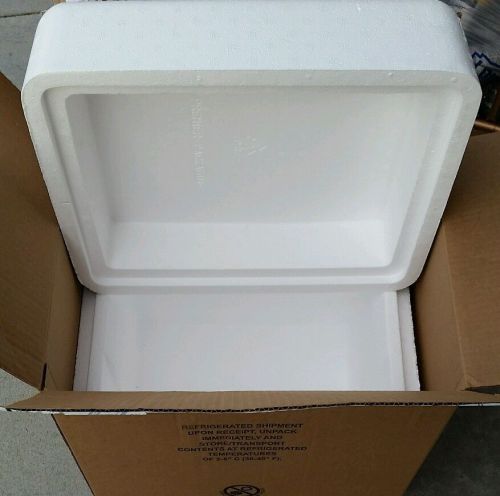 Styrofoam Insulated Cooler with Shipping Box 17.5Lx13.5Wx15H