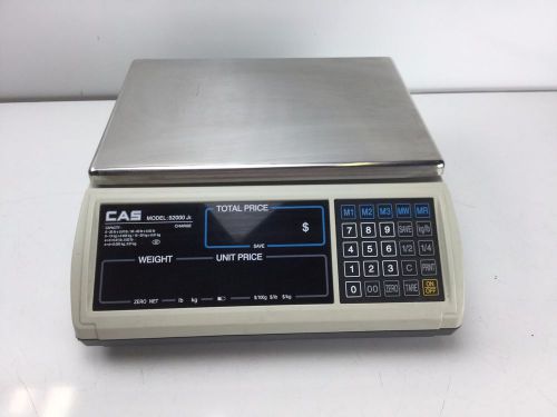 CAS S-2000 30LB x 0.01LB NTEP Price Computing Retail Scale &amp; Dual LCD Display