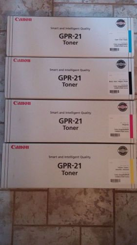 Genuine OEM NIB Canon GPR-21 toner, 4 colors-Magenta,Black,Yellow,Cyan