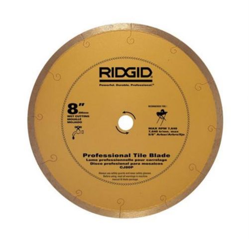 Ridgid 8 in. premium tile diamond replacement blade wet fast cutting speed tool for sale