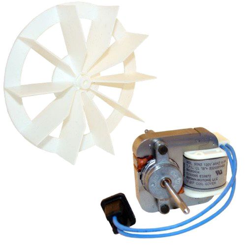 Fan Electric Motor Kit Blower Wheel 120V Bathroom Exhaust Vents Fans Replacement