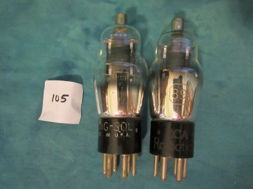 #89 RCA Tung-Sol Radio TUBES TV7 tested @ 47, 46 min: 39- Guaranteed  L105