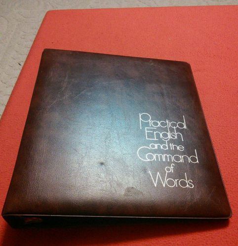1&#034; 3-Ring Binders Brown School Office Practical English and the Command of Word