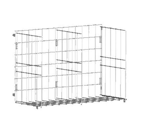 John Boos MBR08 Boat Rack - 12&#034; wall mount stainless steel