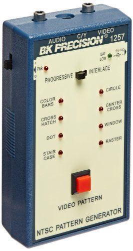 B&amp;K Precision 1257 Portable NTSC Generator, 9 Vdc battery (included)